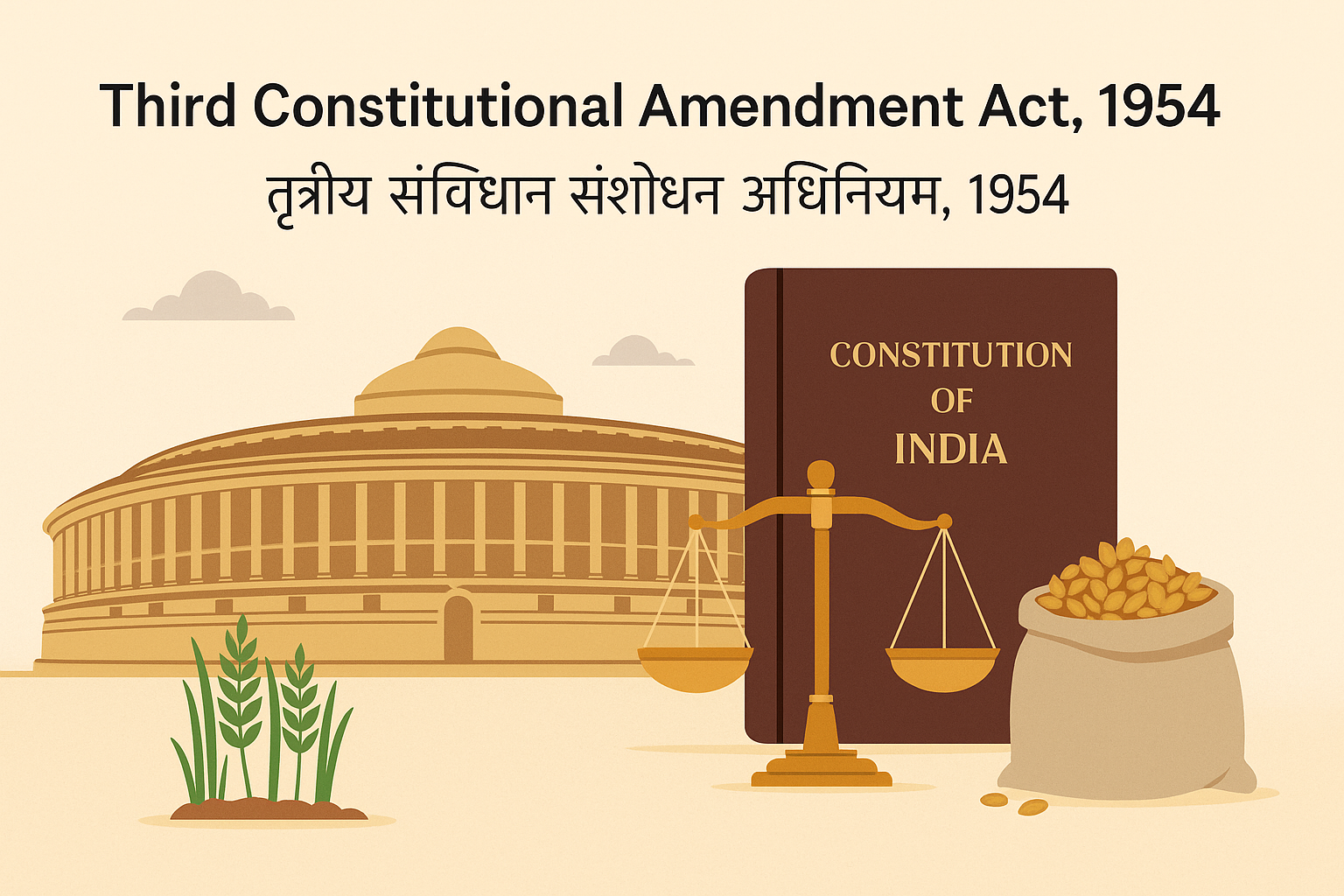 तृतीय संविधान संशोधन अधिनियम, 1954