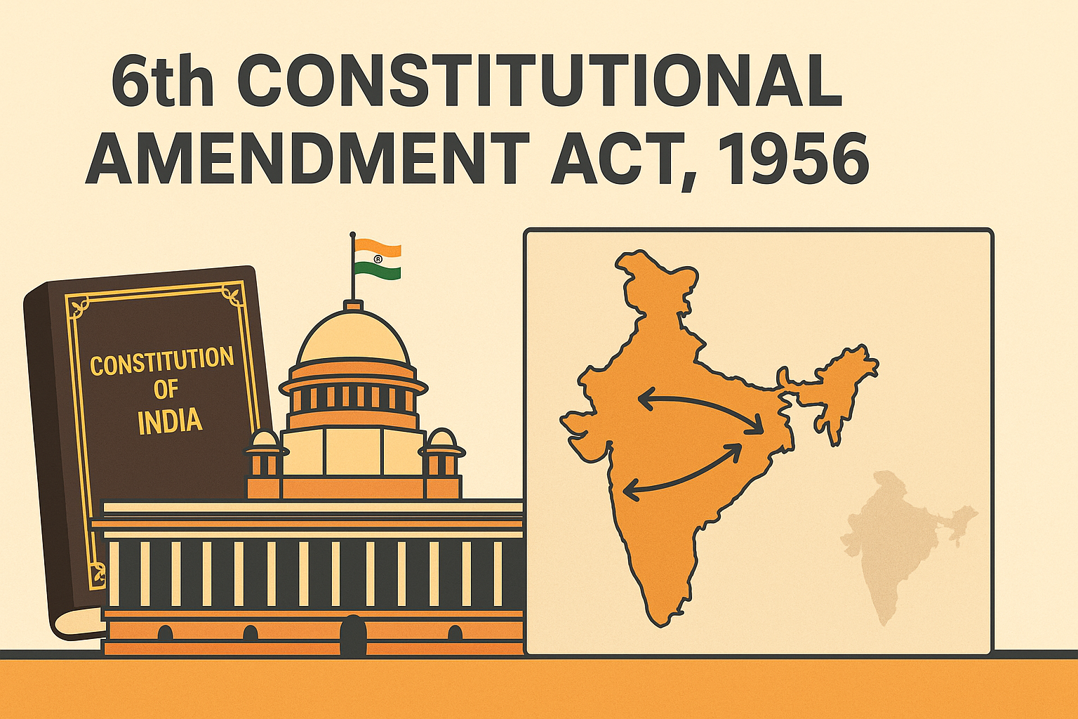 संविधान का छठा संशोधन अधिनियम 1956 – भारत की कर प्रणाली को सशक्त बनाना