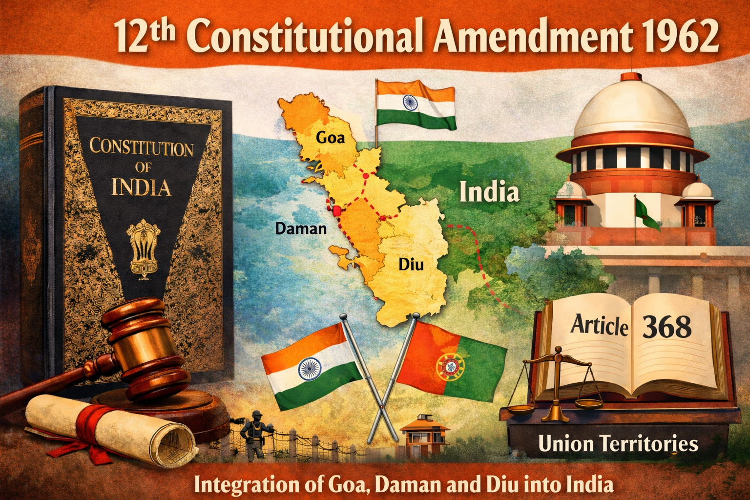 12वां संविधान संशोधन अधिनियम 1962